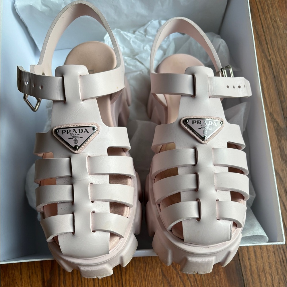 Prada monolith sandal size 39
